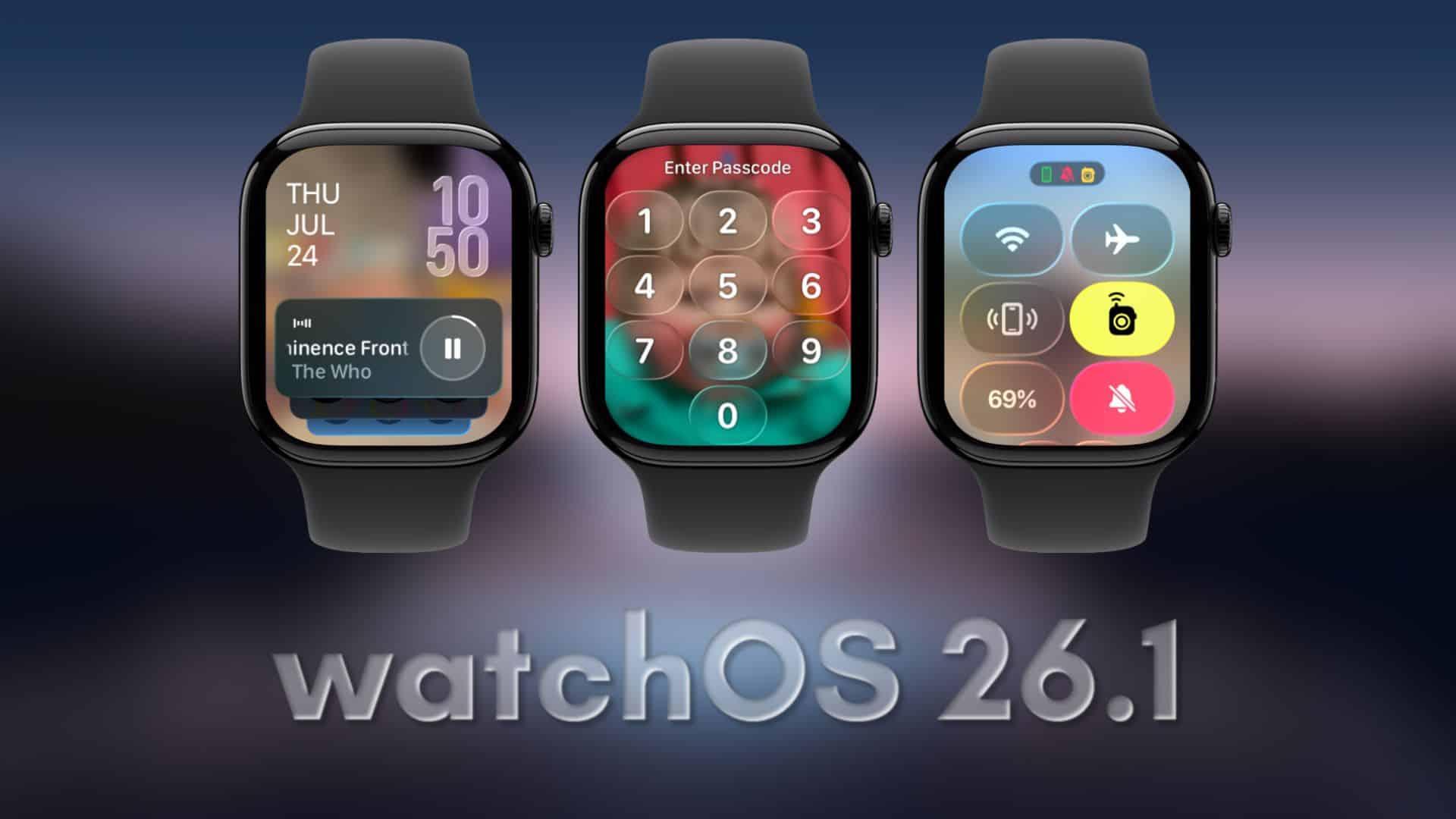 novedades watchOS 26.1