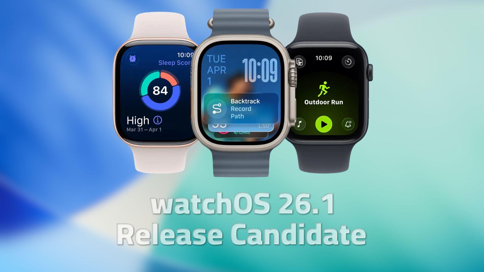 watchOS 26.1 mejoras