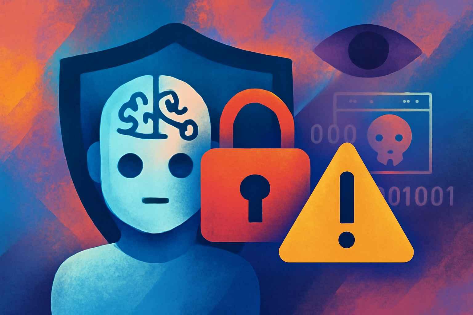 Ilustración de amenazas de IA