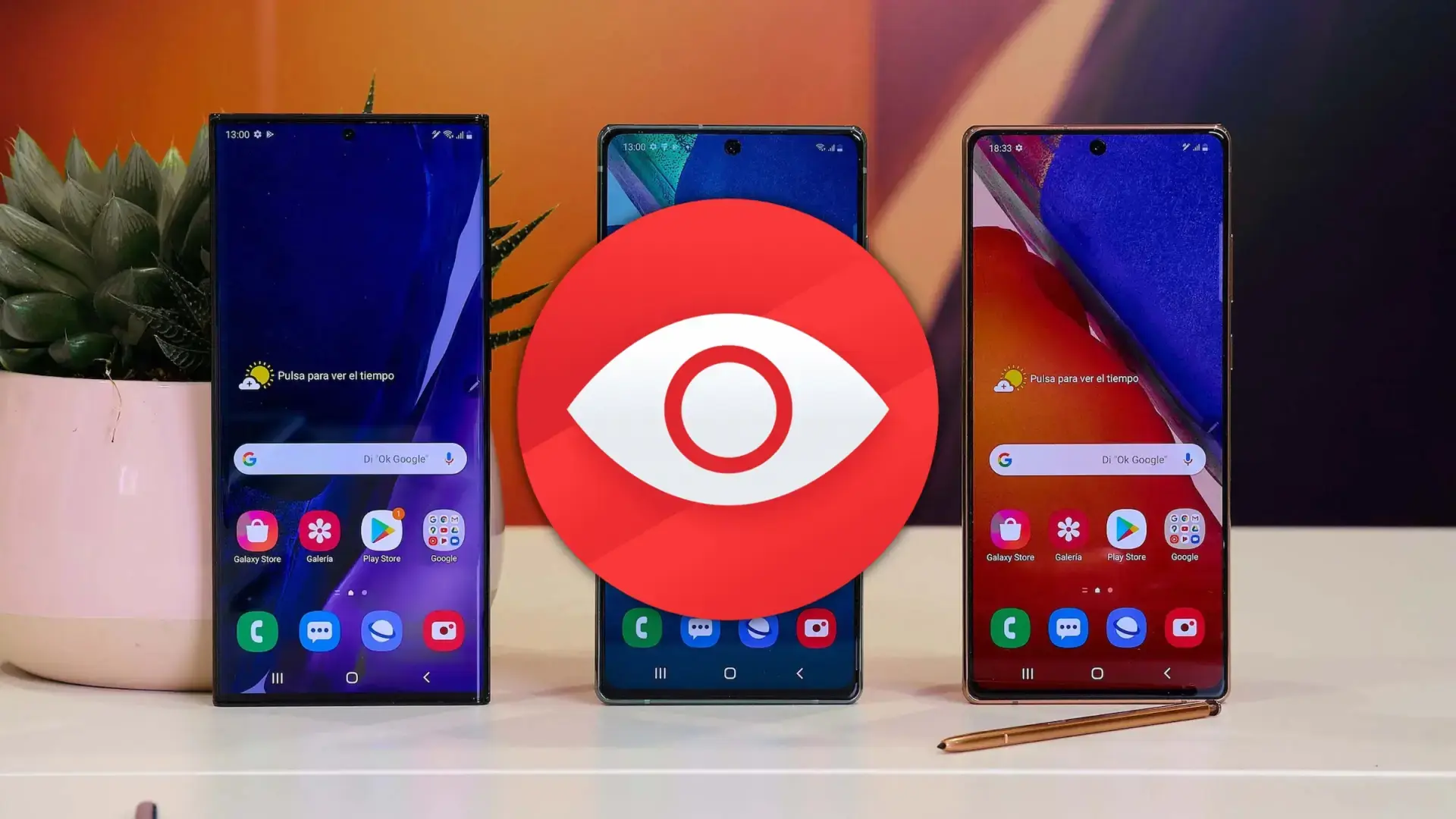 Icono del ojo en móviles