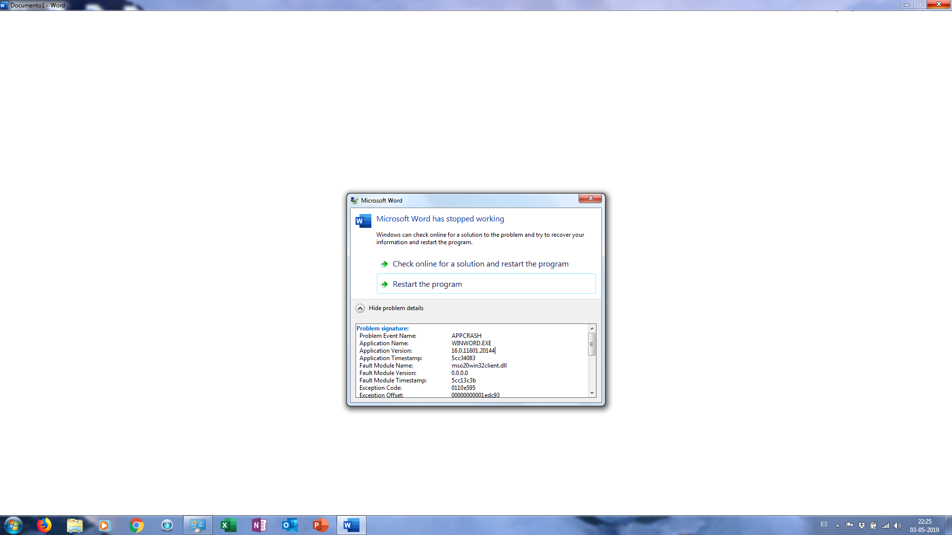Soluciones cuando Word se cierra