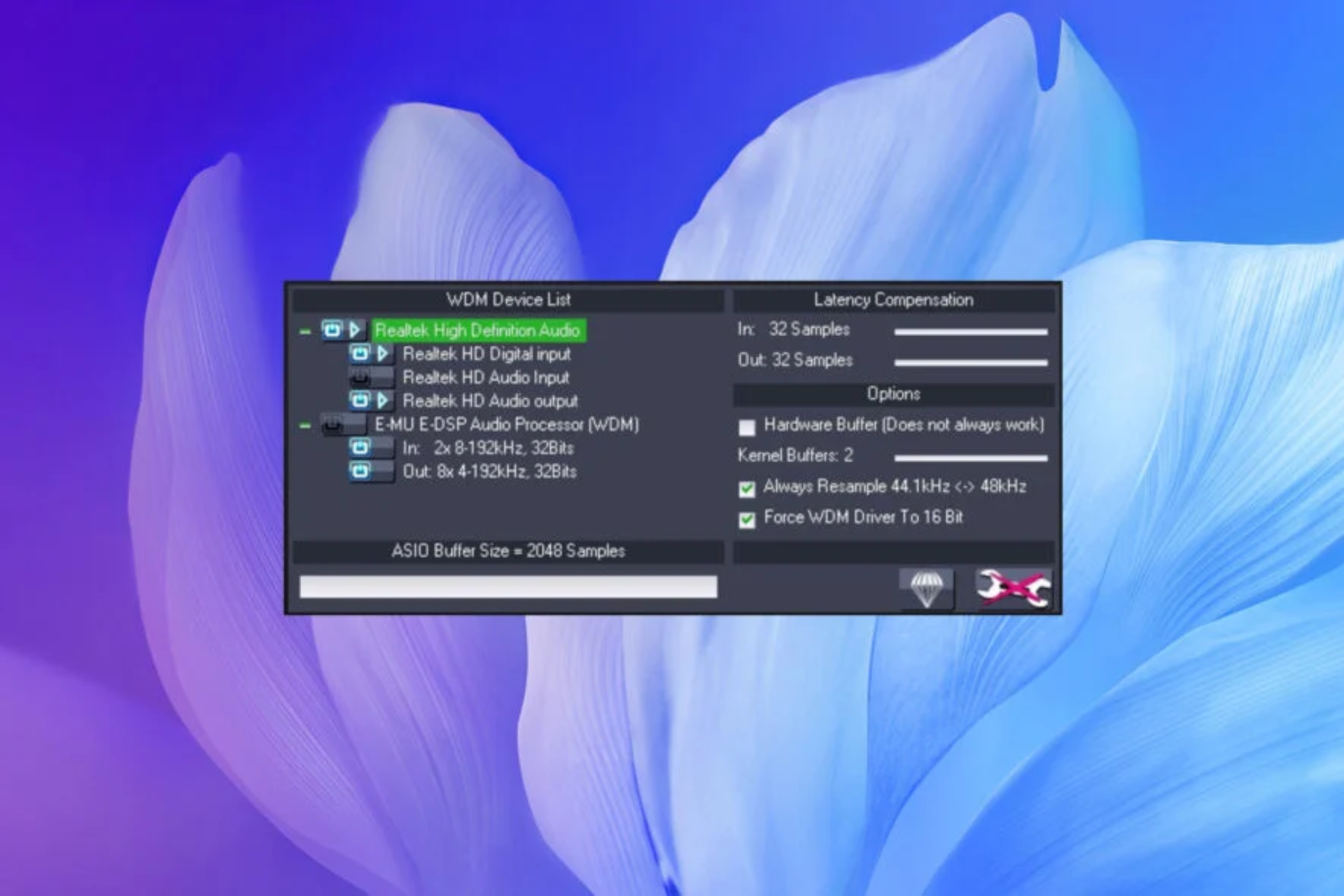 ASIO drivers en Windows 11