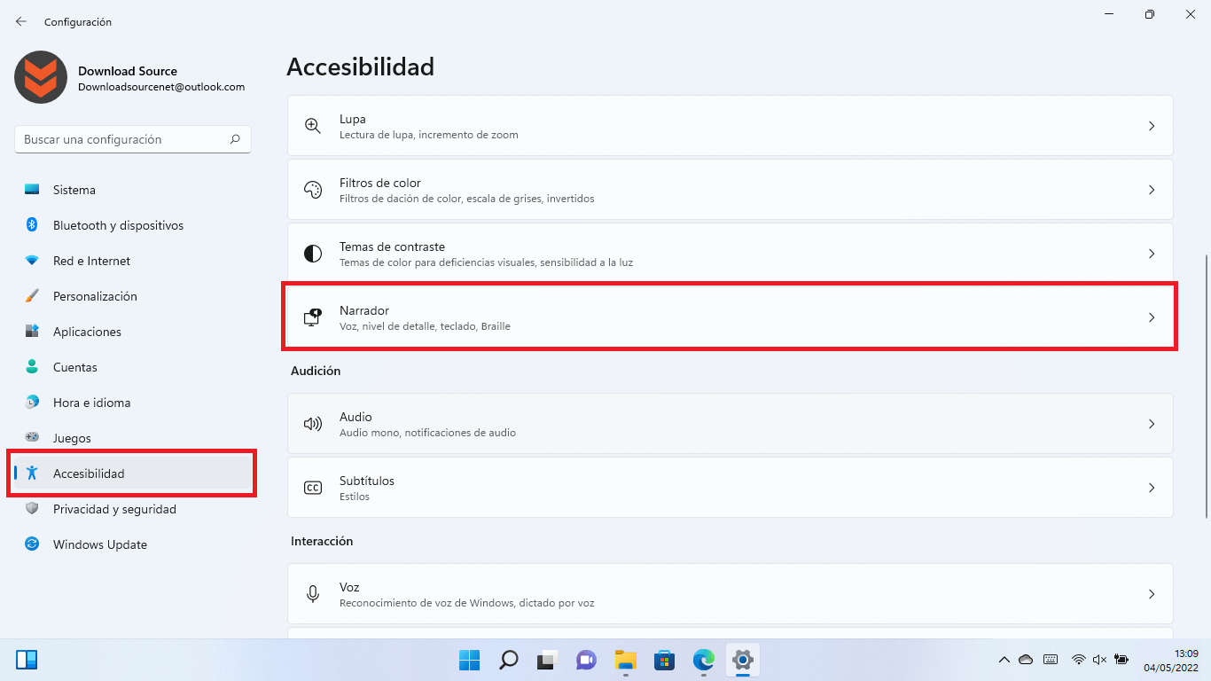 Activación por voz en Windows 11