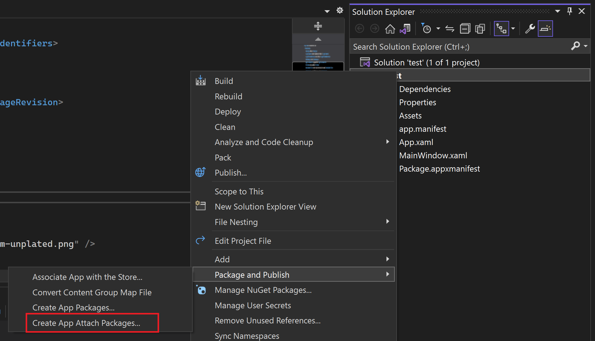 Werkzeuge zum Verpacken von MSIX