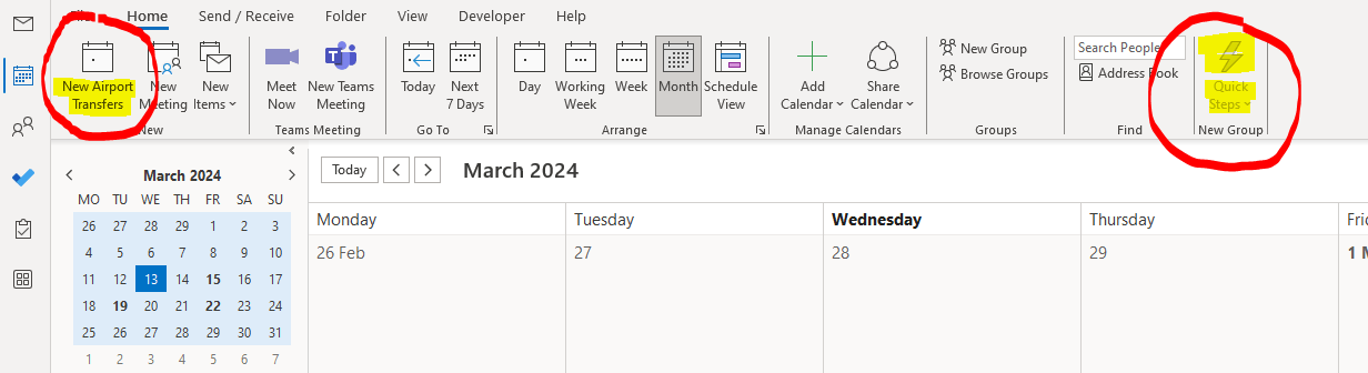 Configuración de Quick Steps en Outlook Configuración de Quick Steps en Outlook