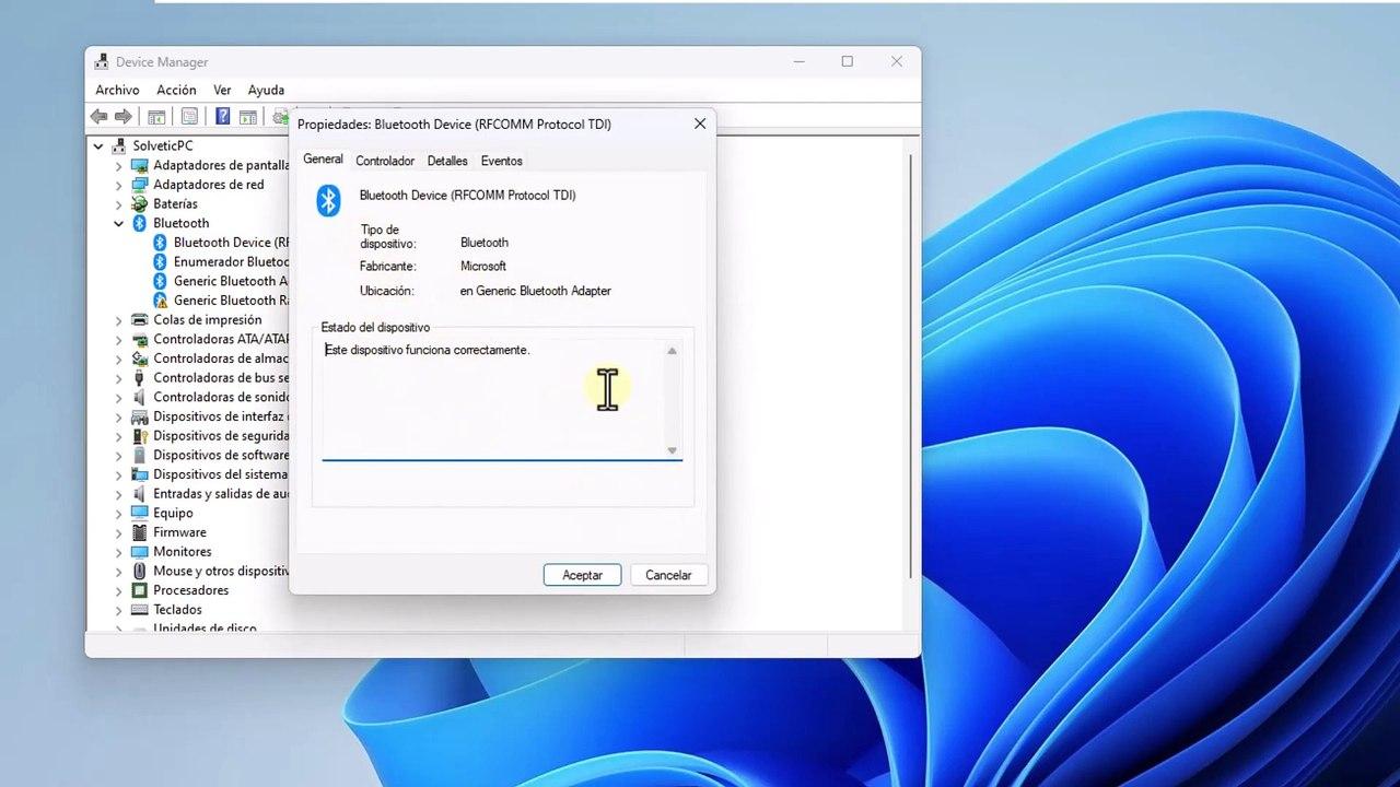 Fallos frecuentes Bluetooth en Windows 11