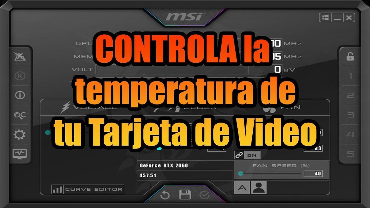 Ajustes de ventilador en MSI Afterburner