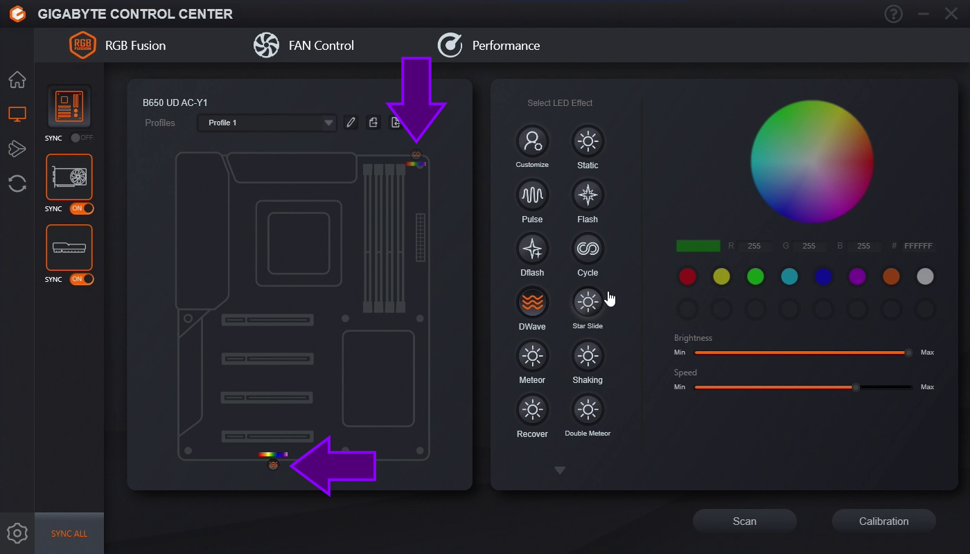 Control RGB con Gigabyte RGB Fusion
