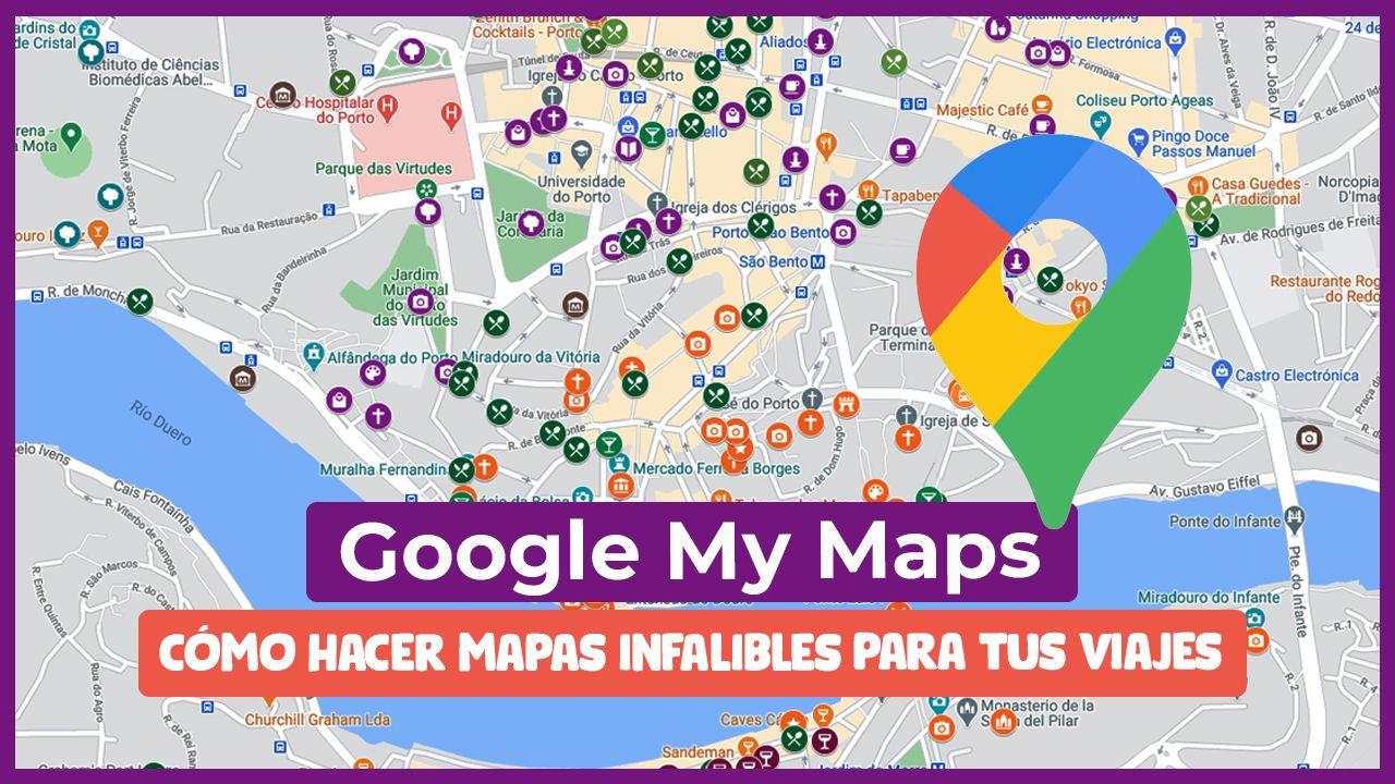 Interfaz de Google My Maps para crear mapas personalizados