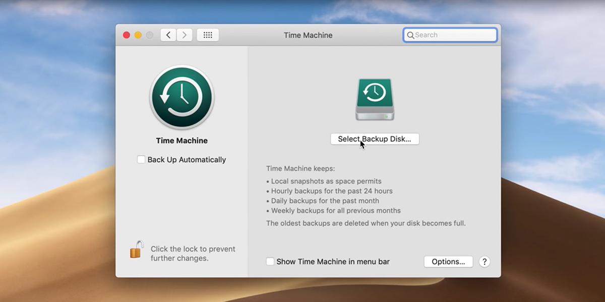 Time Machine e backup su Mac
