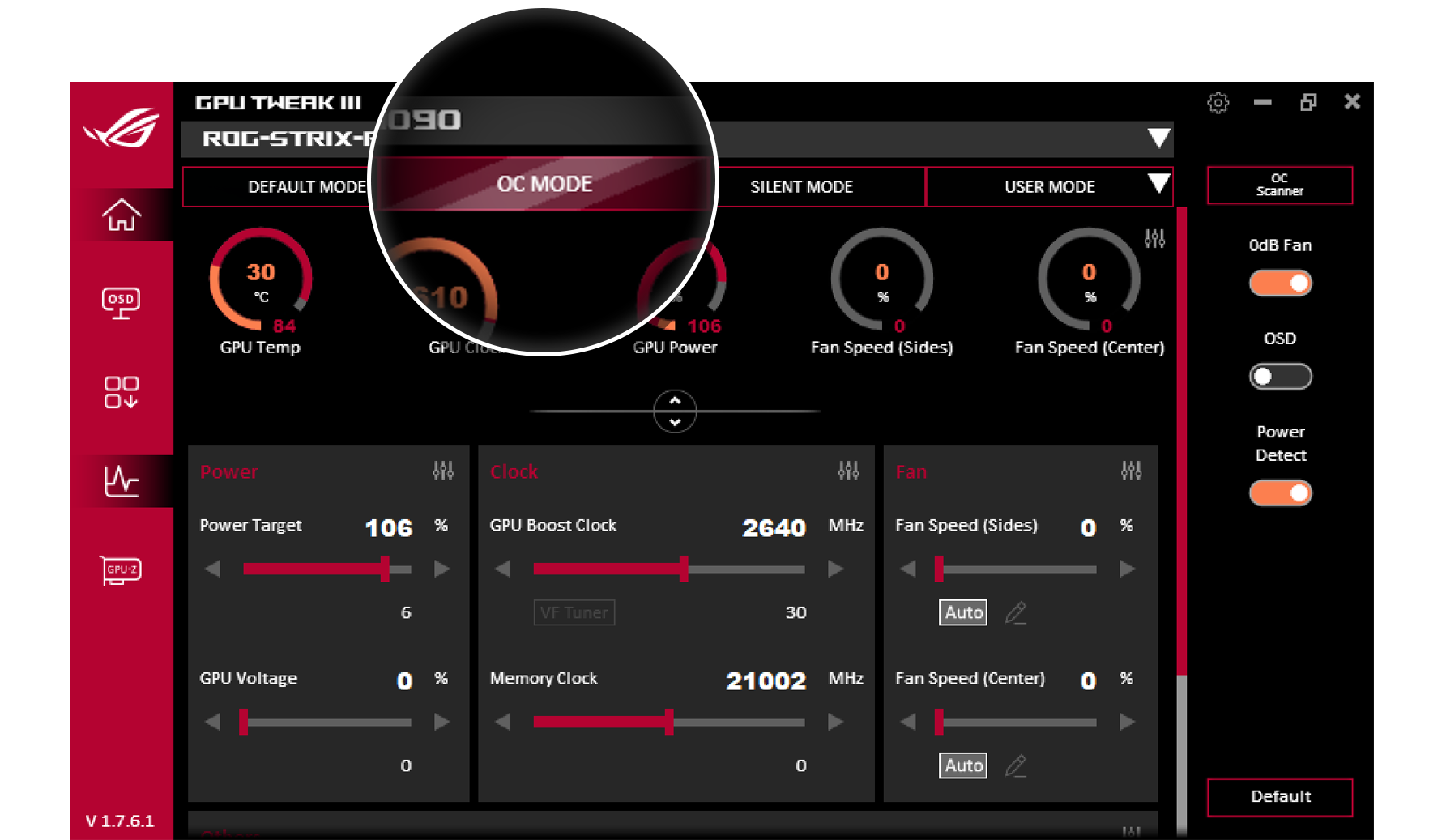 Overclocking de la GPU con ASUS GPU Tweak III