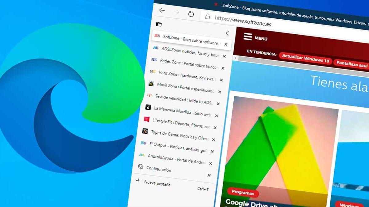 Activar pestañas verticales en Edge