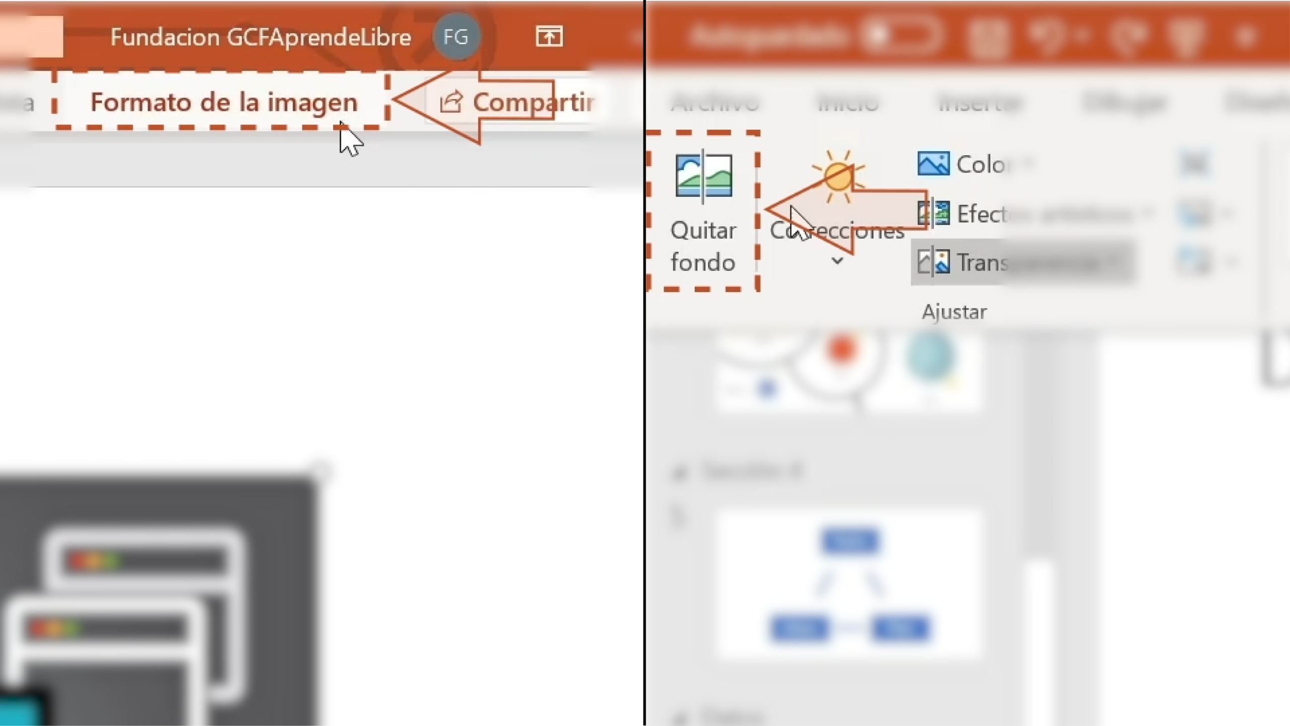 Quitar fondo a imágenes en PowerPoint