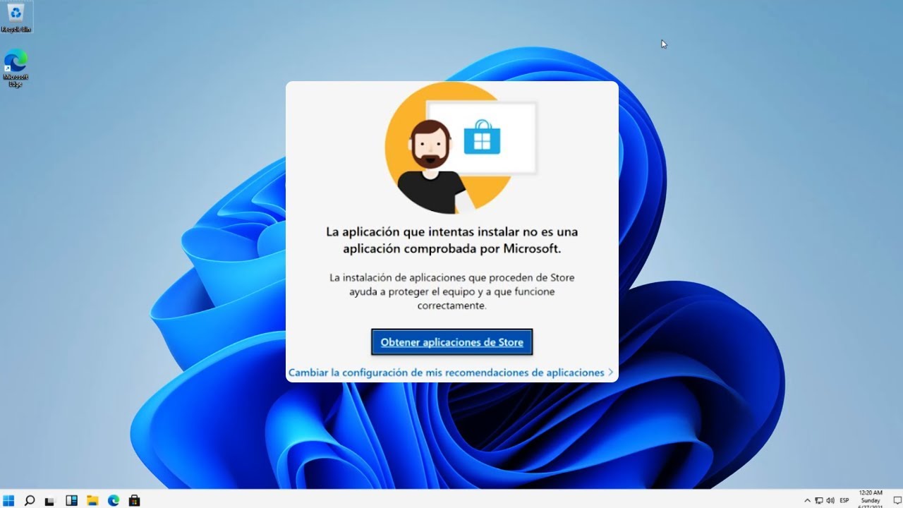 app no comprobada por microsoft