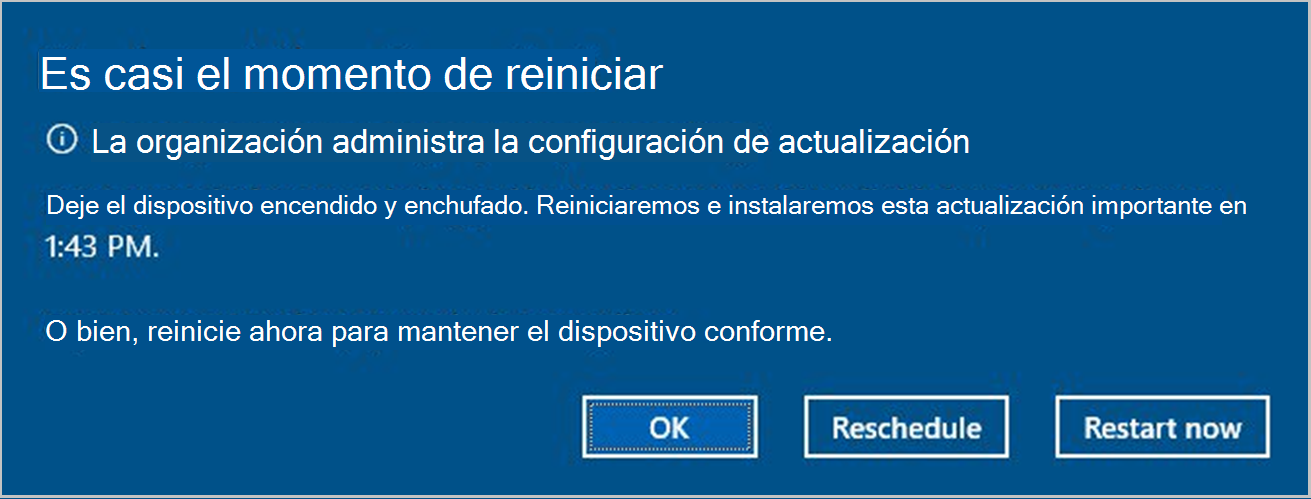 Frecuencia de reinicio en Windows 11