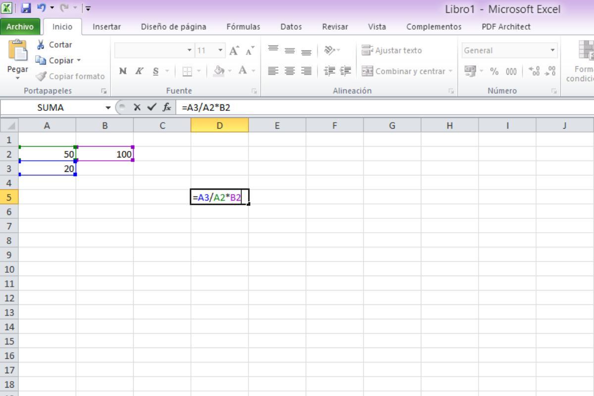 Formato porcentaje en Excel