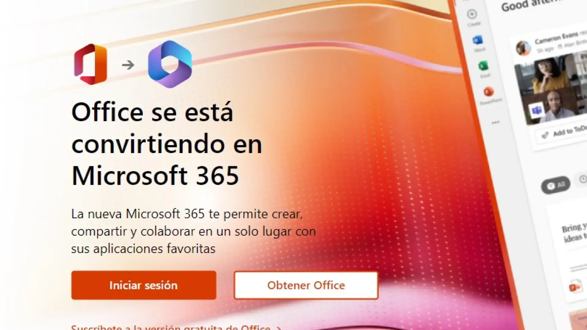 colaboración offline en Office