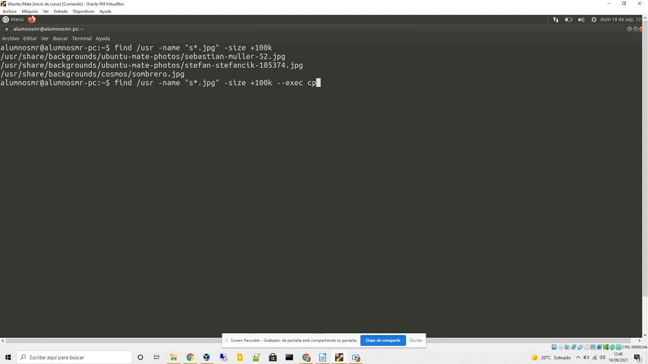 comando exec en linux