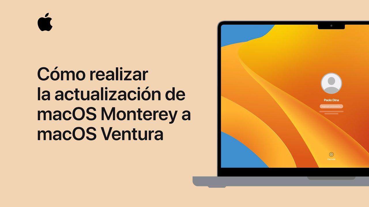 Actualizar macOS desde Preferencias del Sistema o App Store
