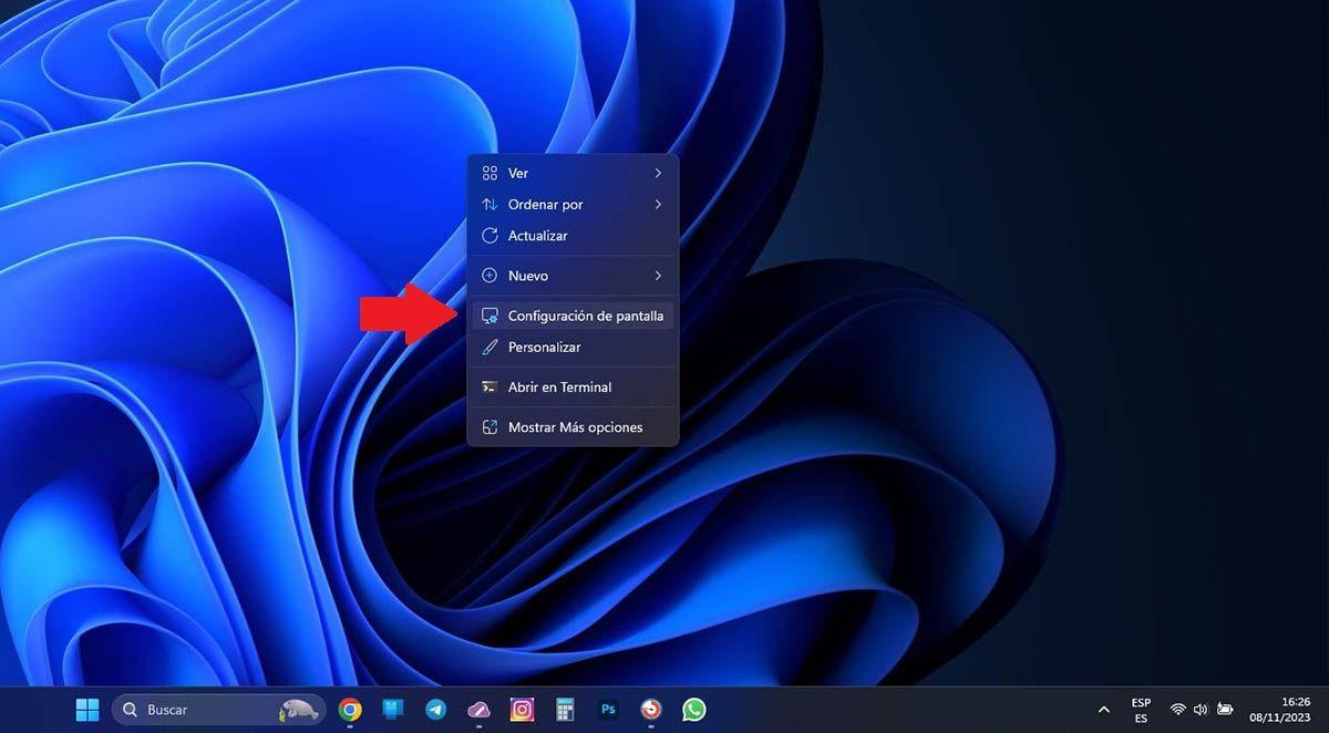 Atajos de teclado para girar pantalla en Windows 11