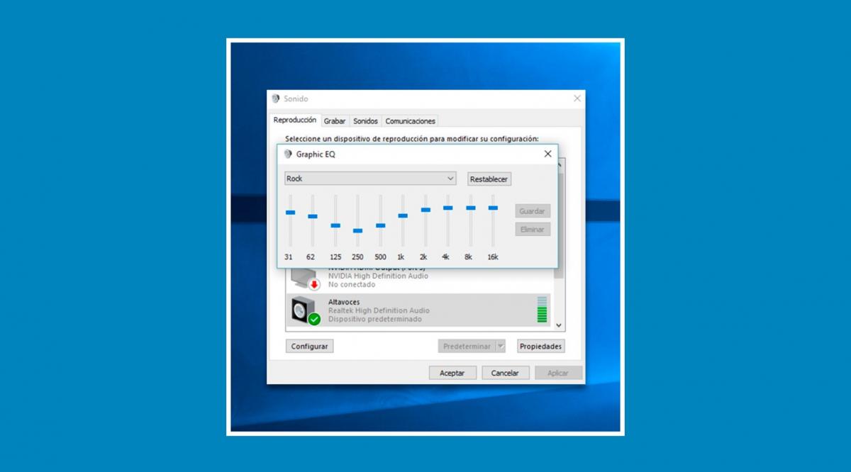 Ecualizador para PC en Windows