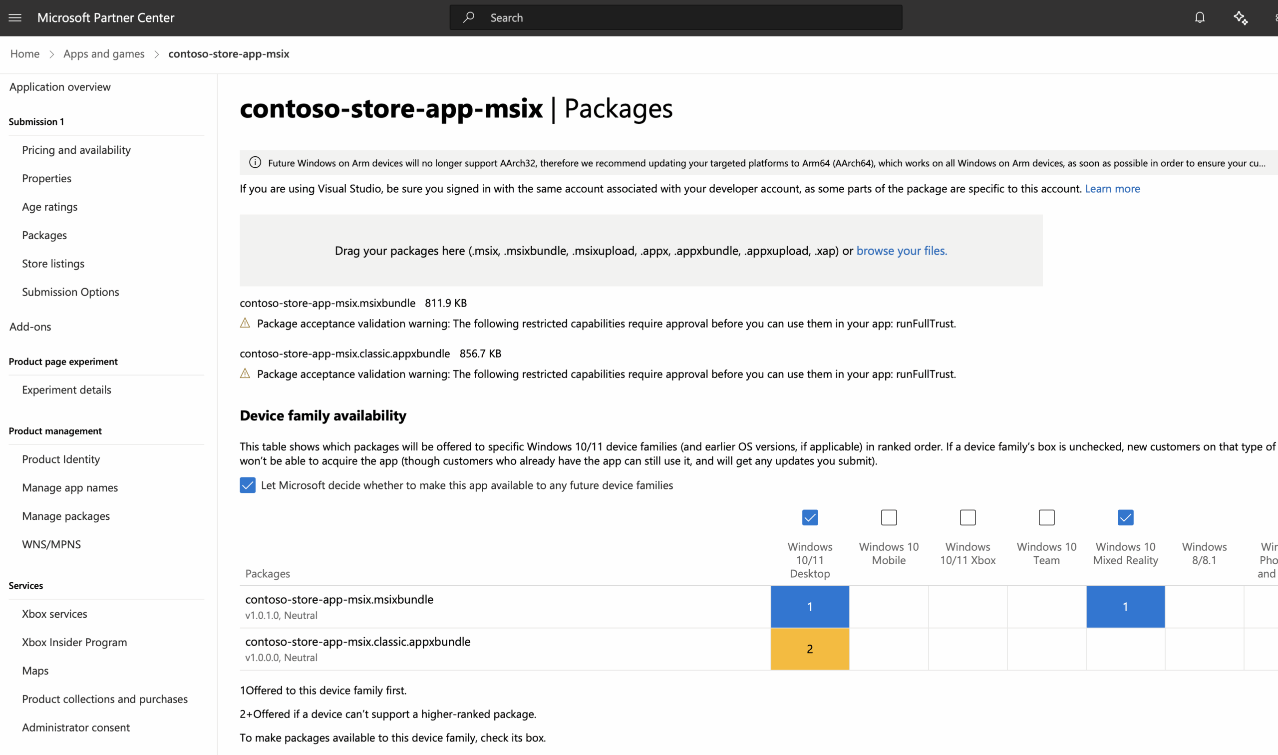 Formas de crear paquetes MSIX