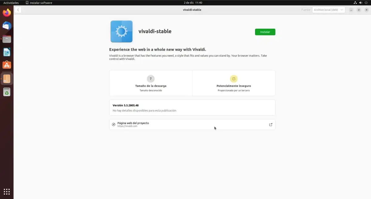 Estructura de un paquete .deb Estructura interna de un paquete deb