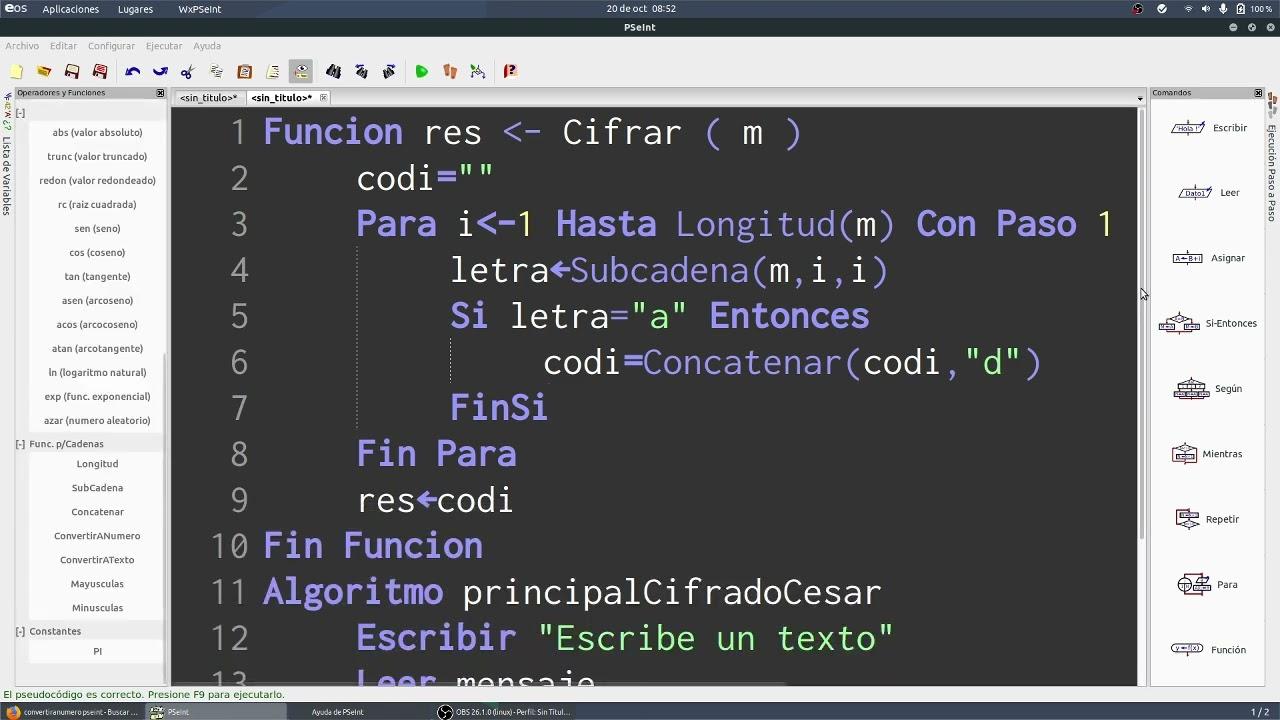 Alfabeto desplazado en cifrado Cesar