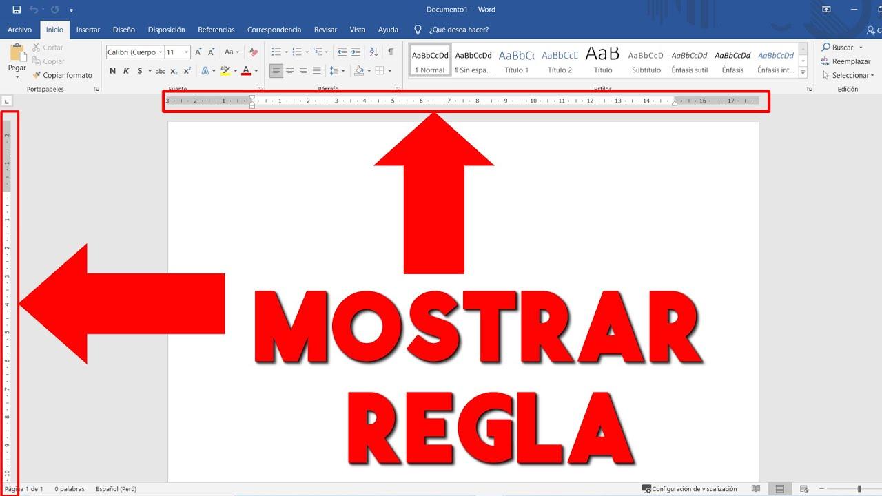 Ejemplo de uso de la regla en Word