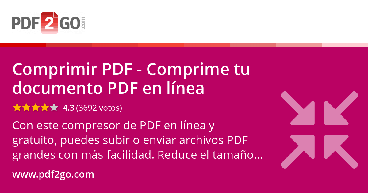Herramientas online para comprimir PDF