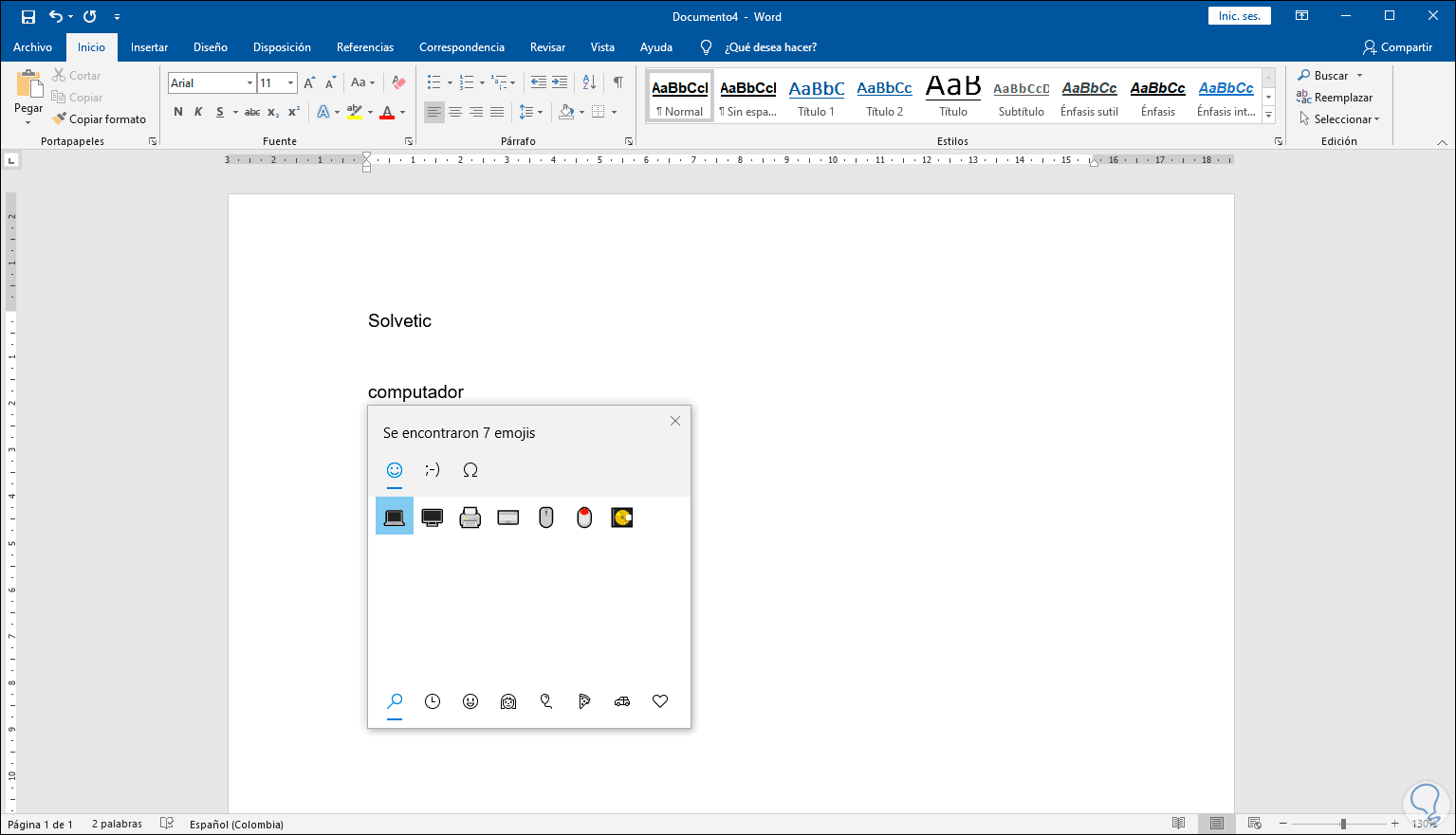 Cómo usar emojis en Microsoft Office Emojis en Microsoft Office