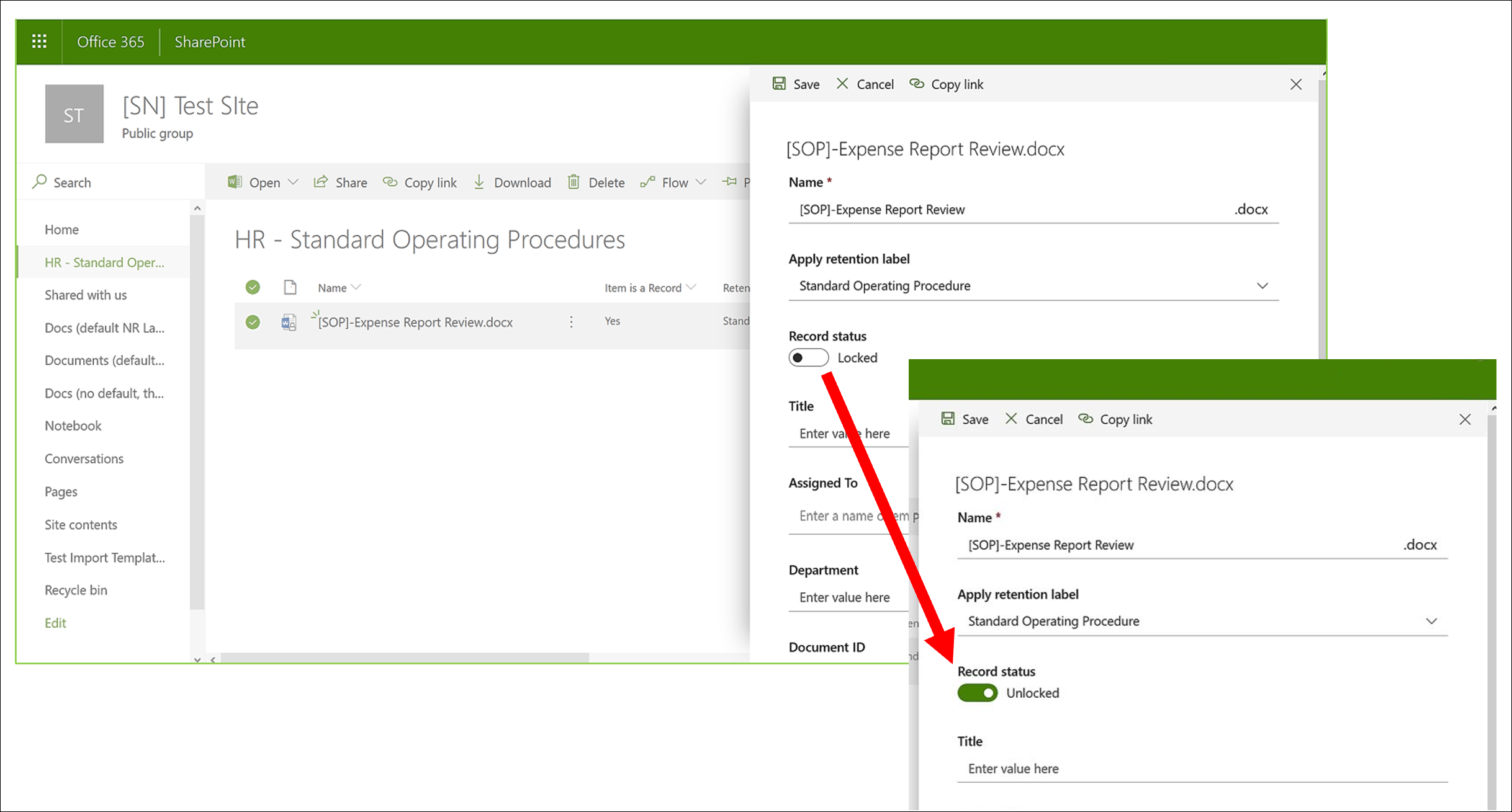 Control de versiones en Office y OneDrive