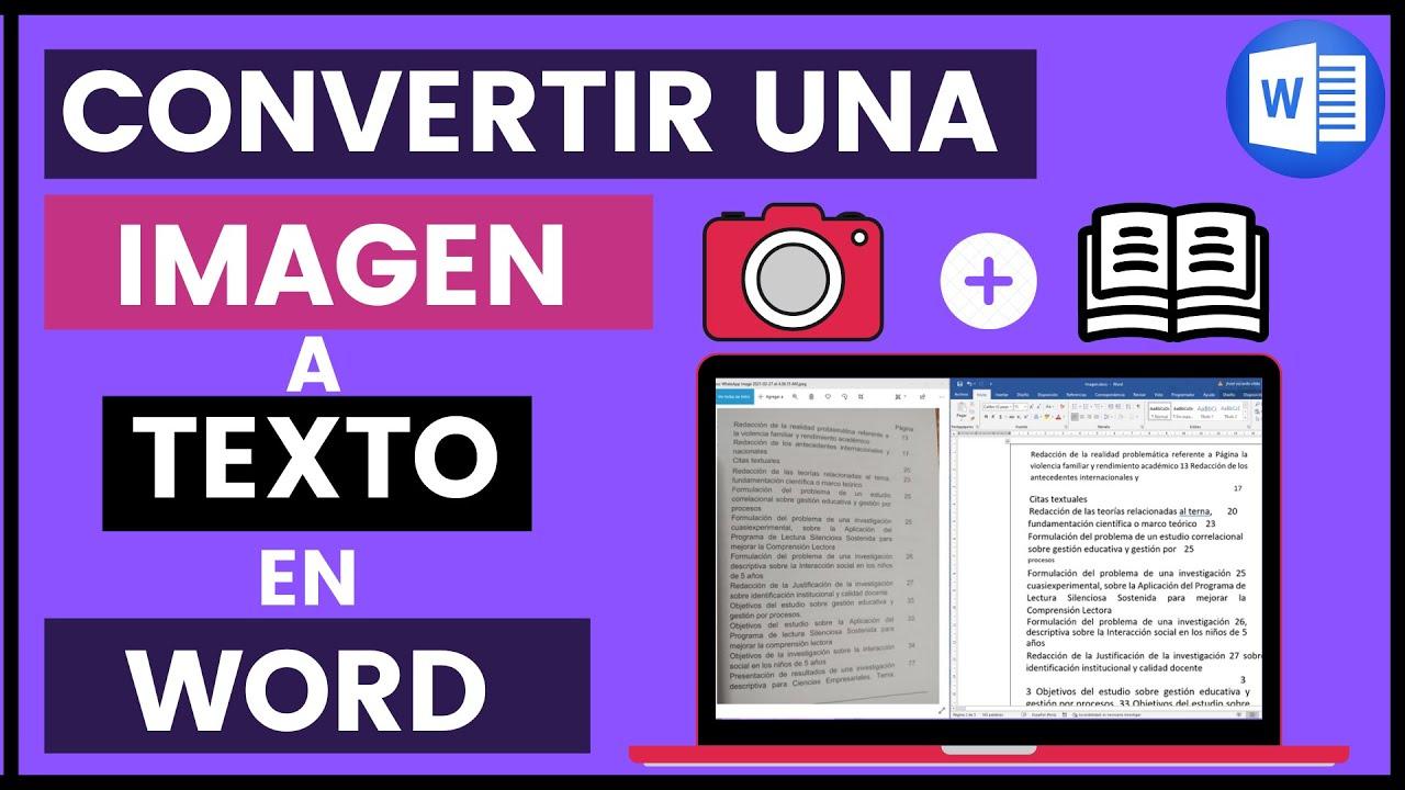 convertir imagen a texto en word