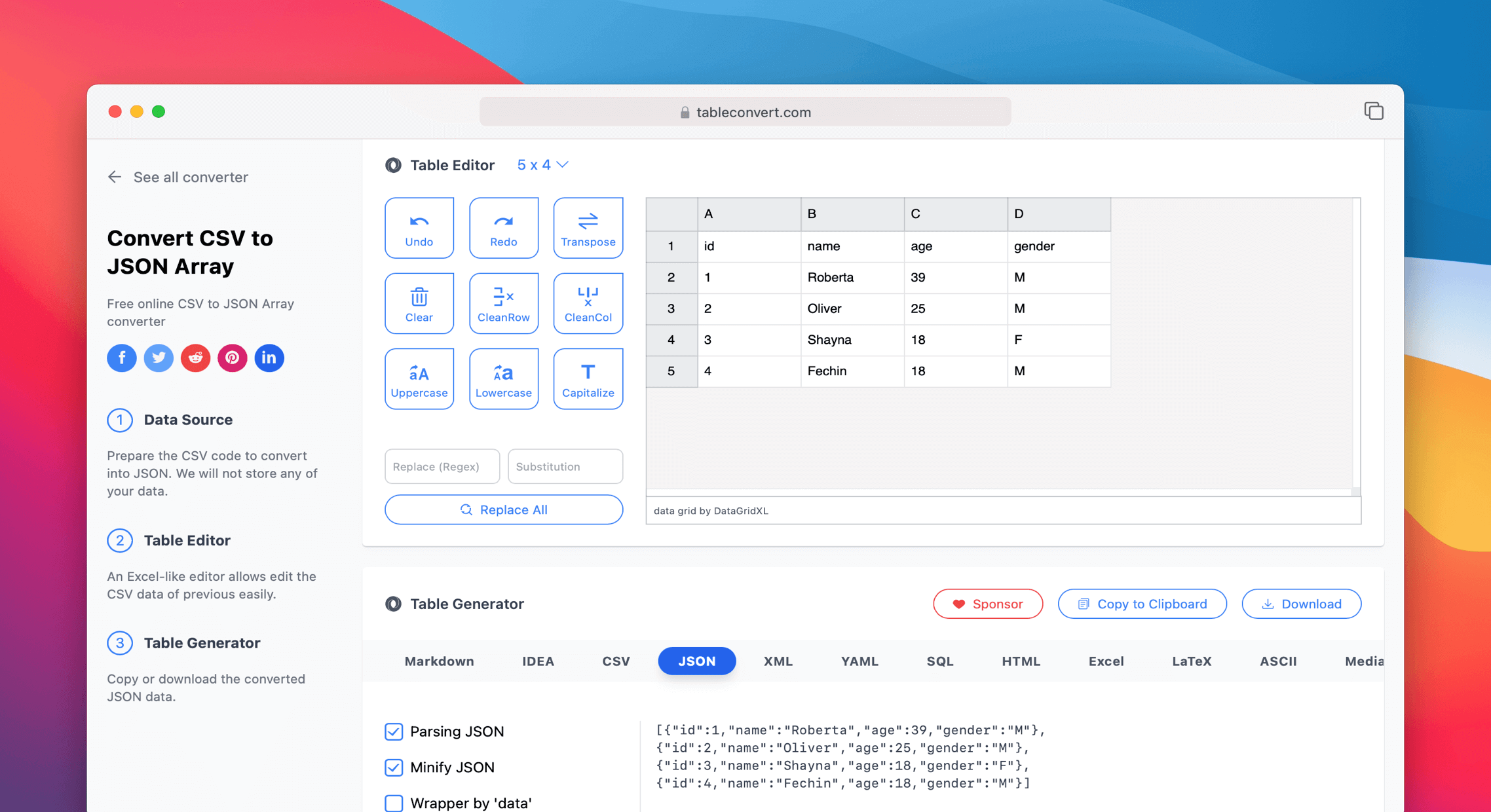 Ventajas de convertir JSON a CSV