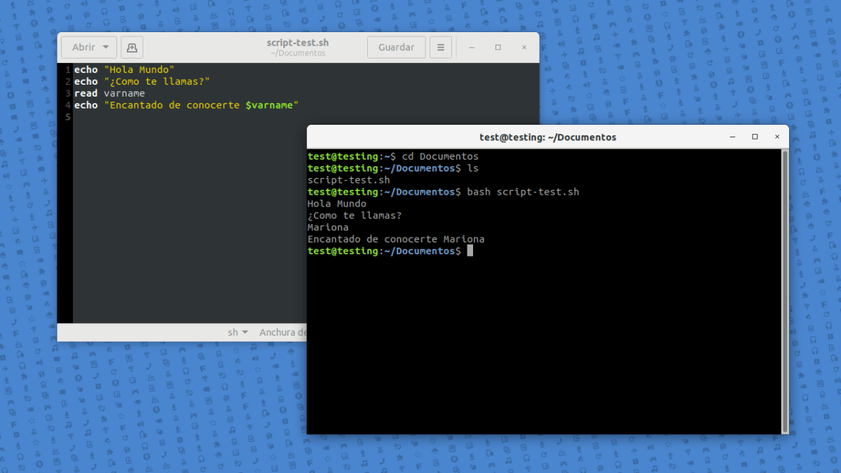 Conceptos básicos de bash para menús