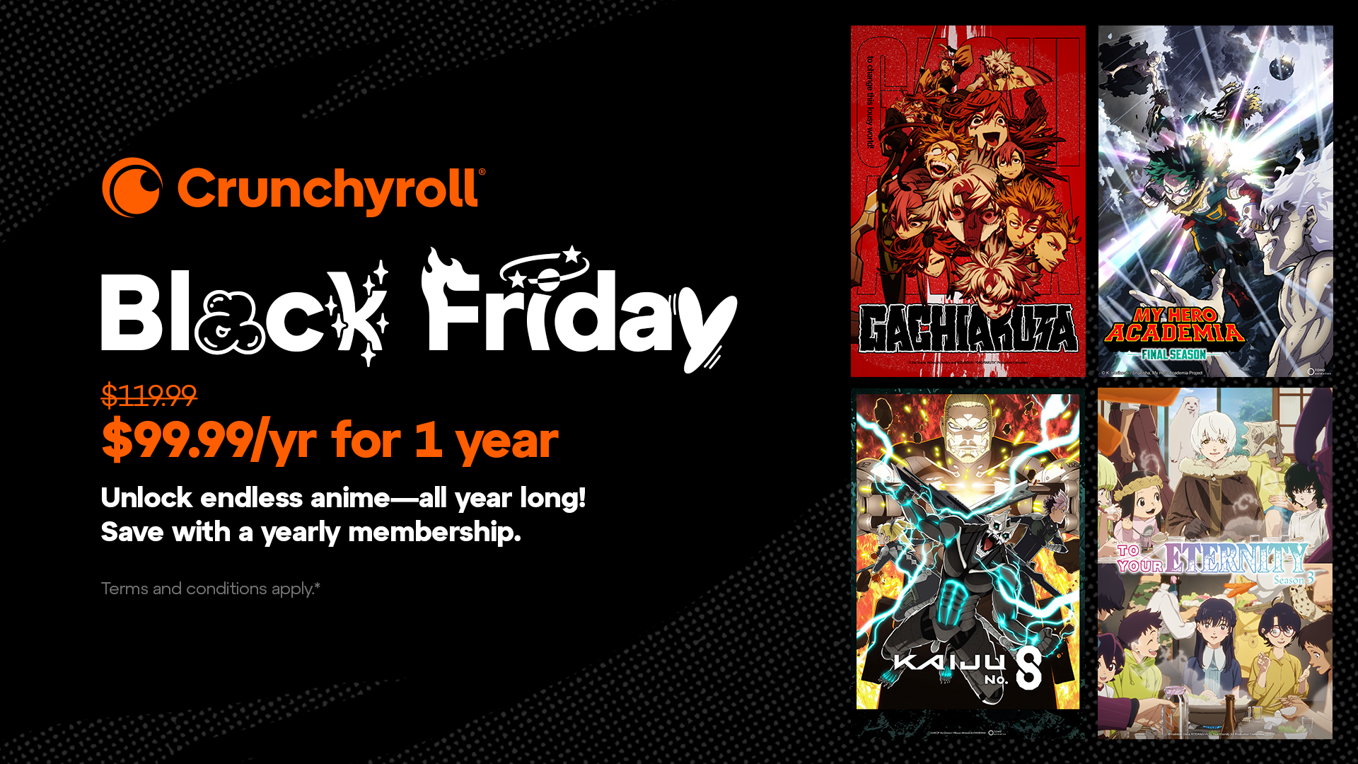 Oferta Crunchyroll Black Friday