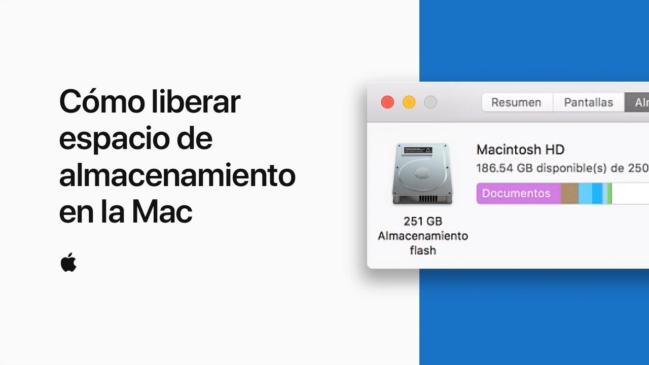 liberar espacio de disco en macOS