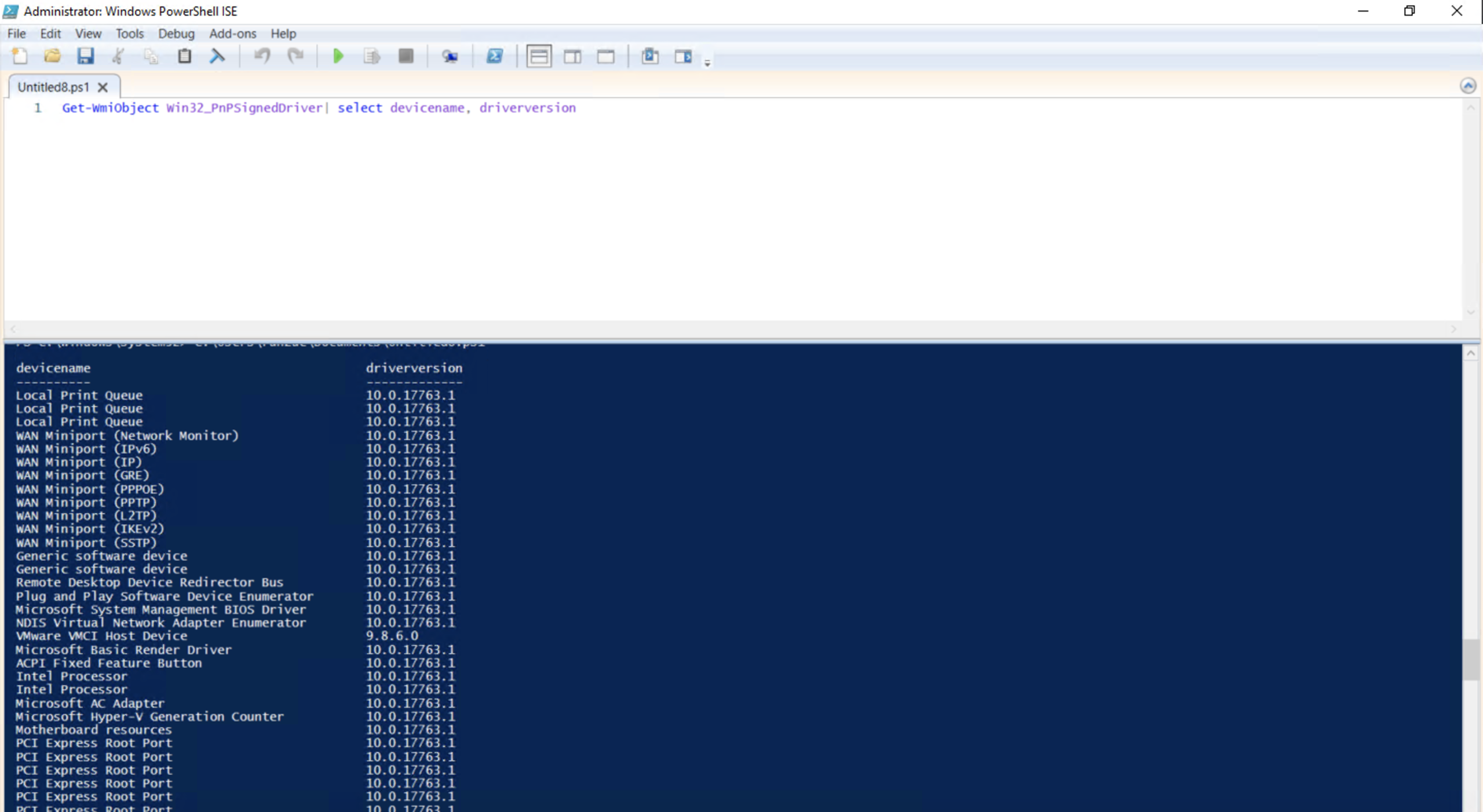 Listar drivers desde PowerShell