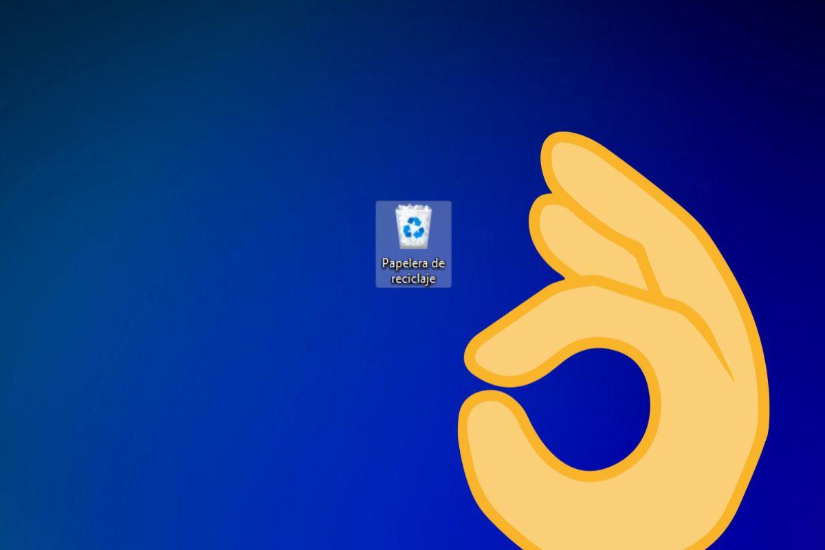 modificar el tamaño usado por la papelera de reciclaje de windows