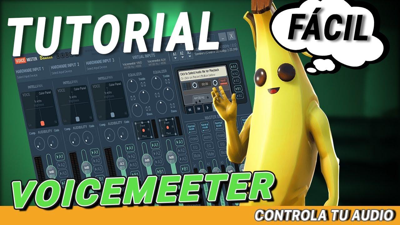 Interfaz de Voicemeeter Banana