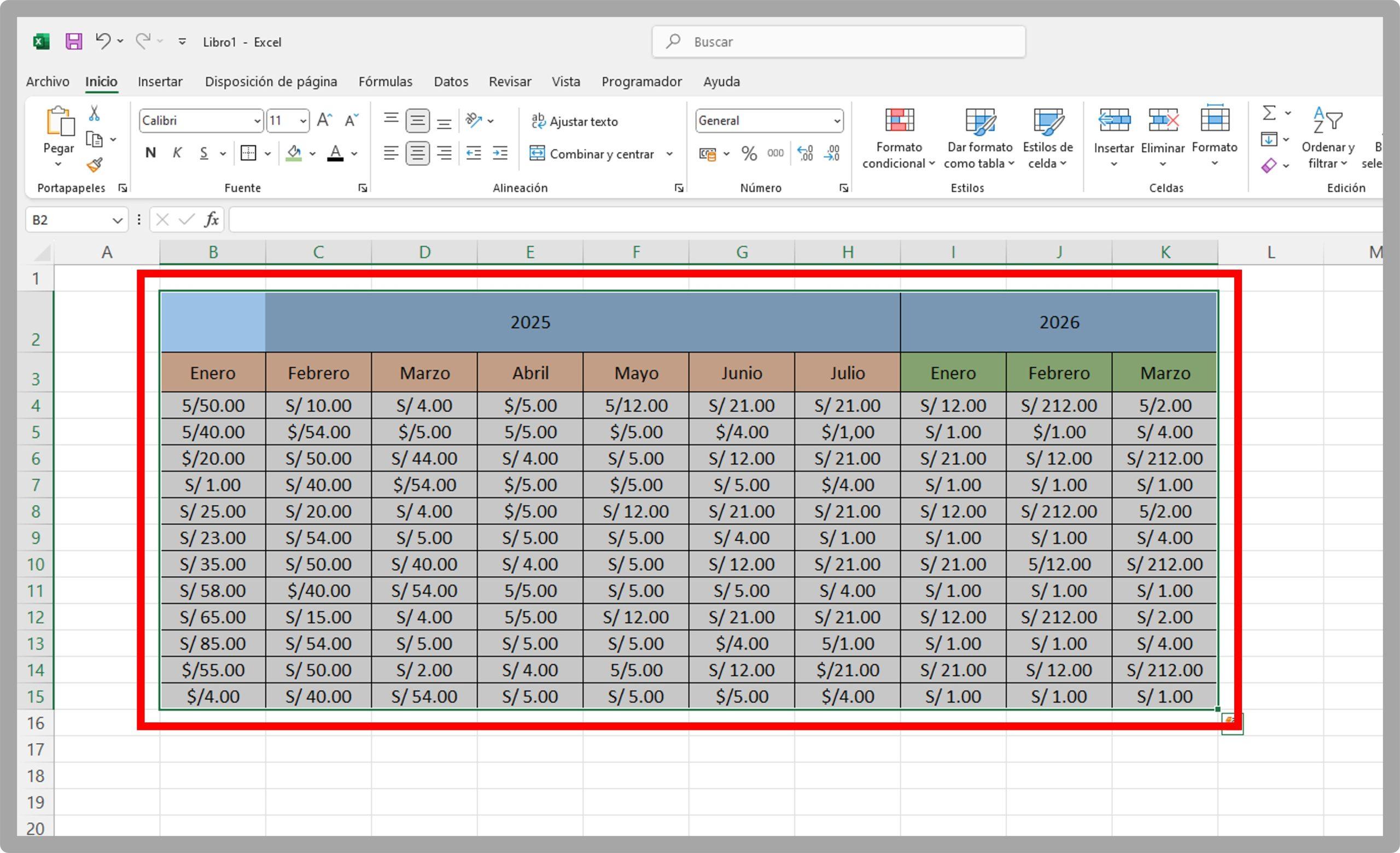 tipos de pegado de celdas y contenido en tablas de word