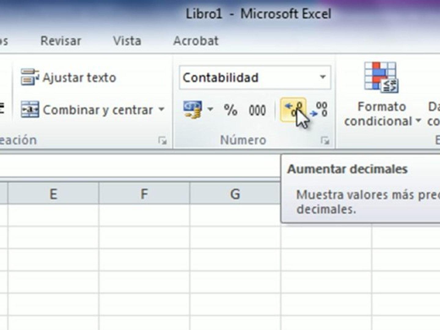 Redondear y truncar decimales en Excel