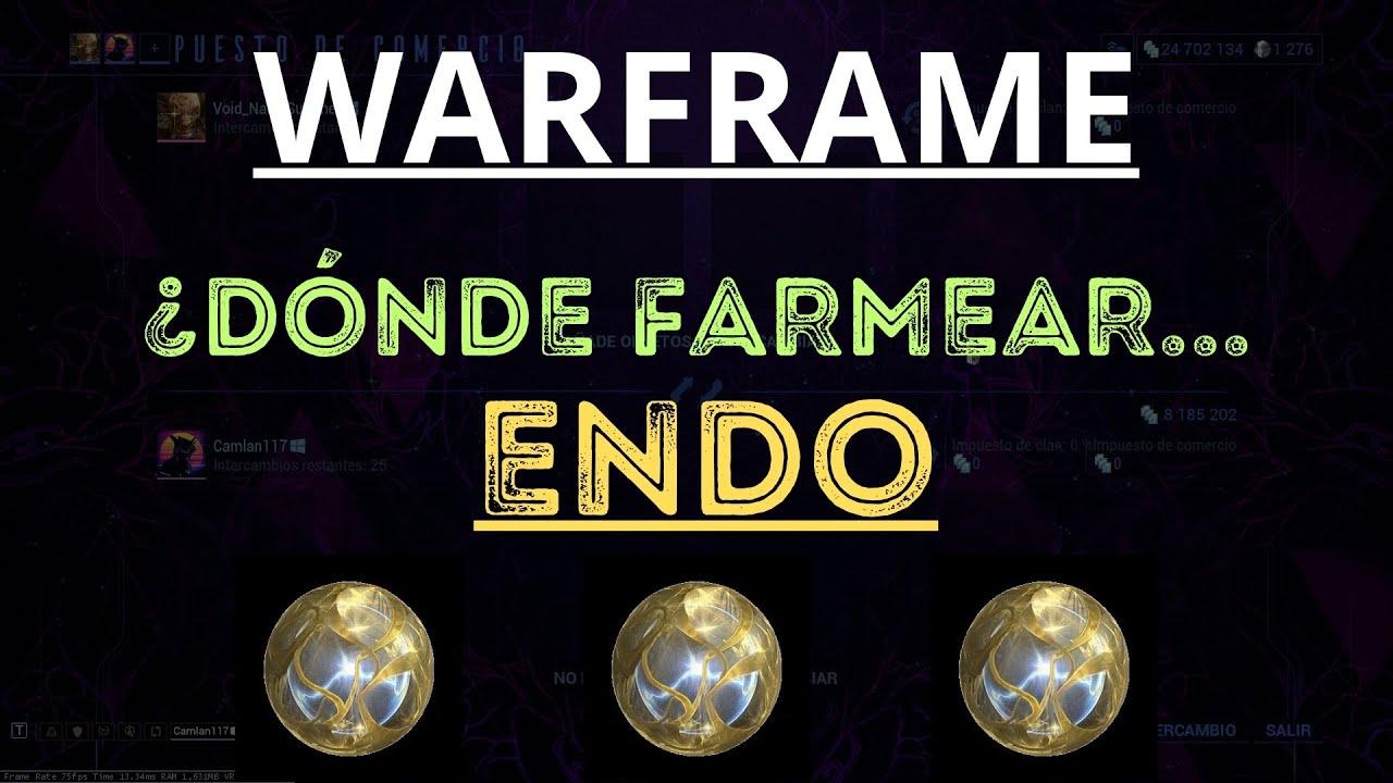 Coste de Endo y mejora de mods en Warframe