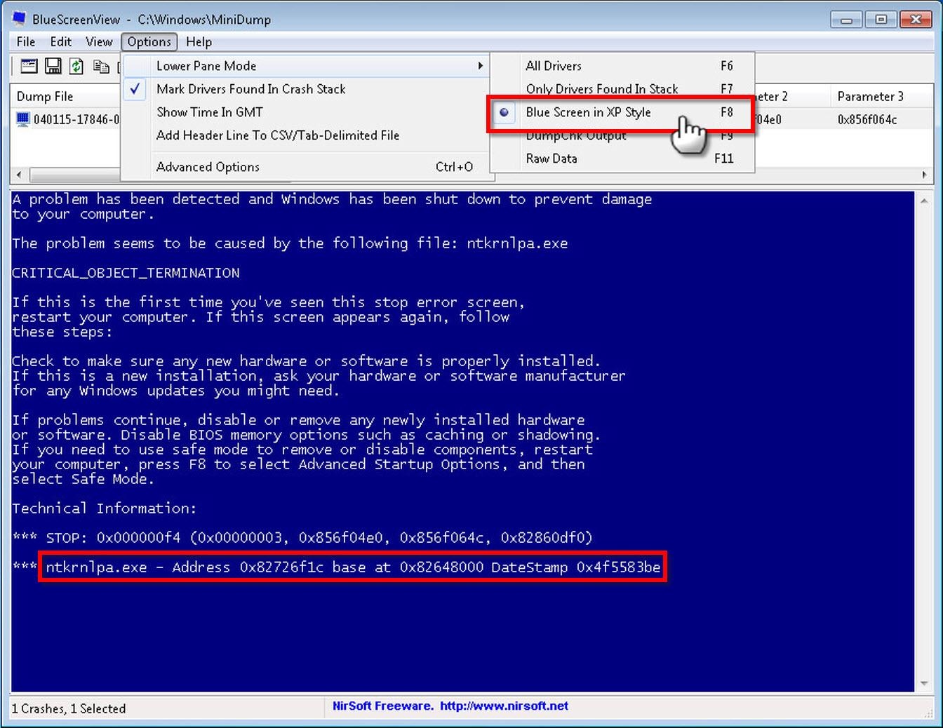 errores de pantalla azul bsod analizando archivos dump