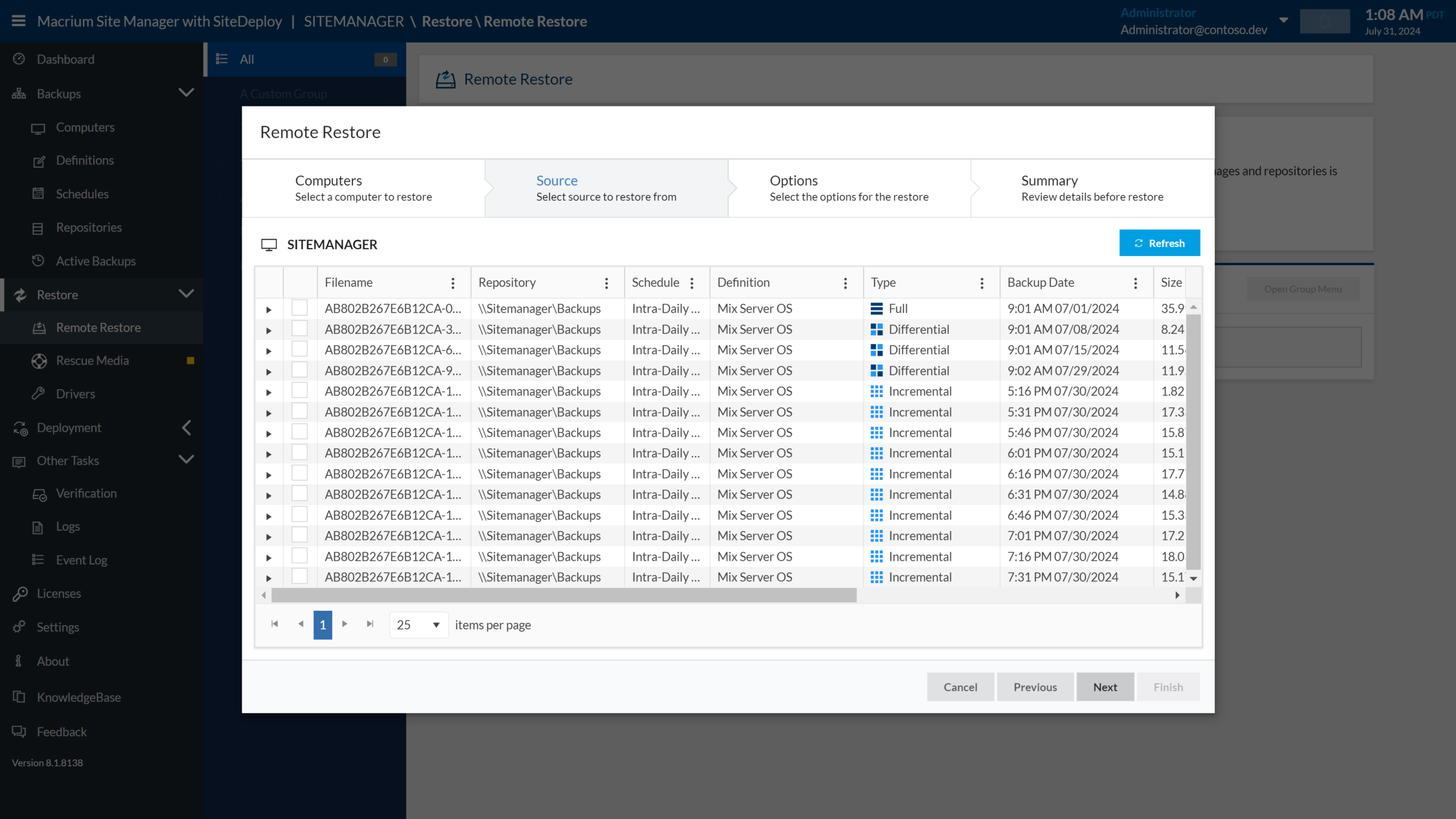 Montar imagen de Macrium Reflect