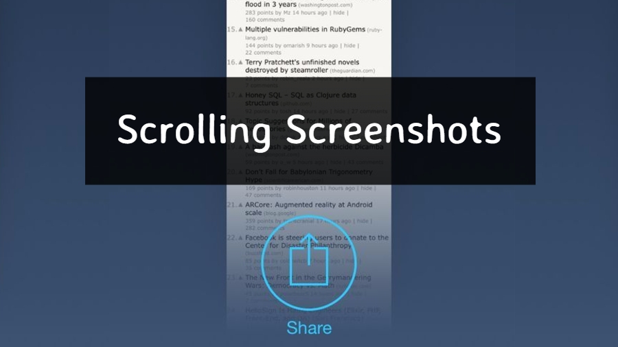 screenshoots scrolling
