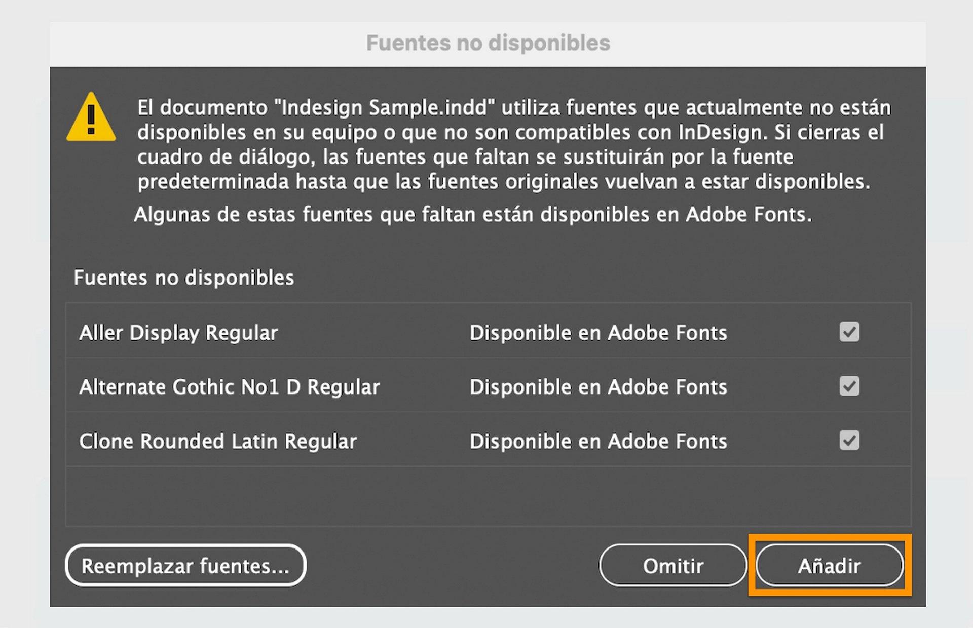 Configurar Windows para Adobe Fonts