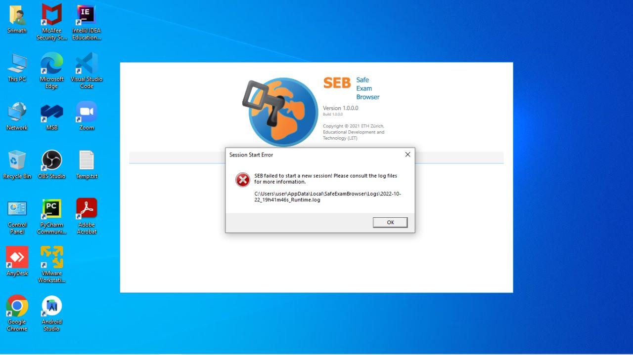 Configuración de Safe Exam Browser