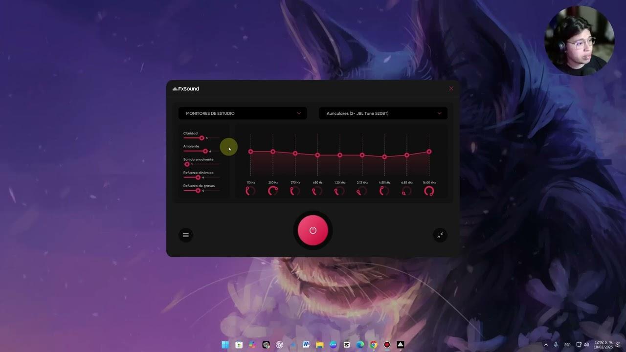 Configuración FxSound en Windows