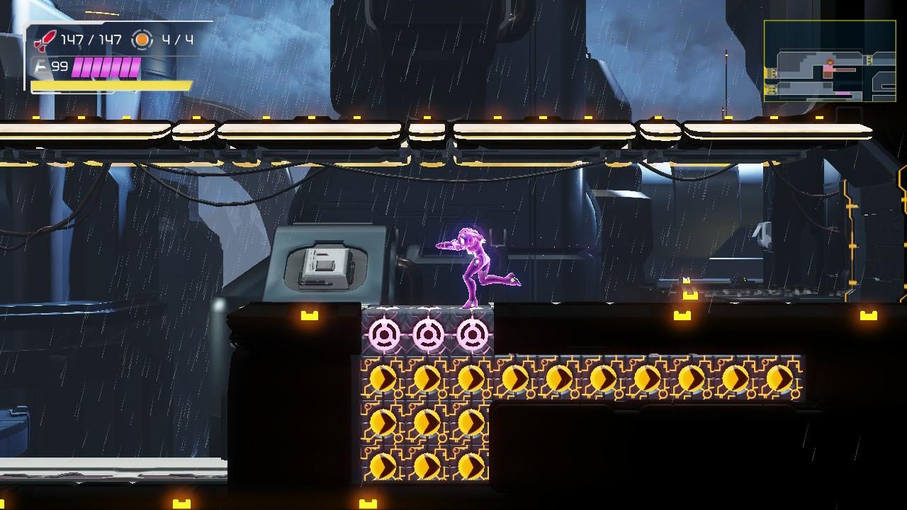 Tanque de misiles Shinespark Metroid Dread